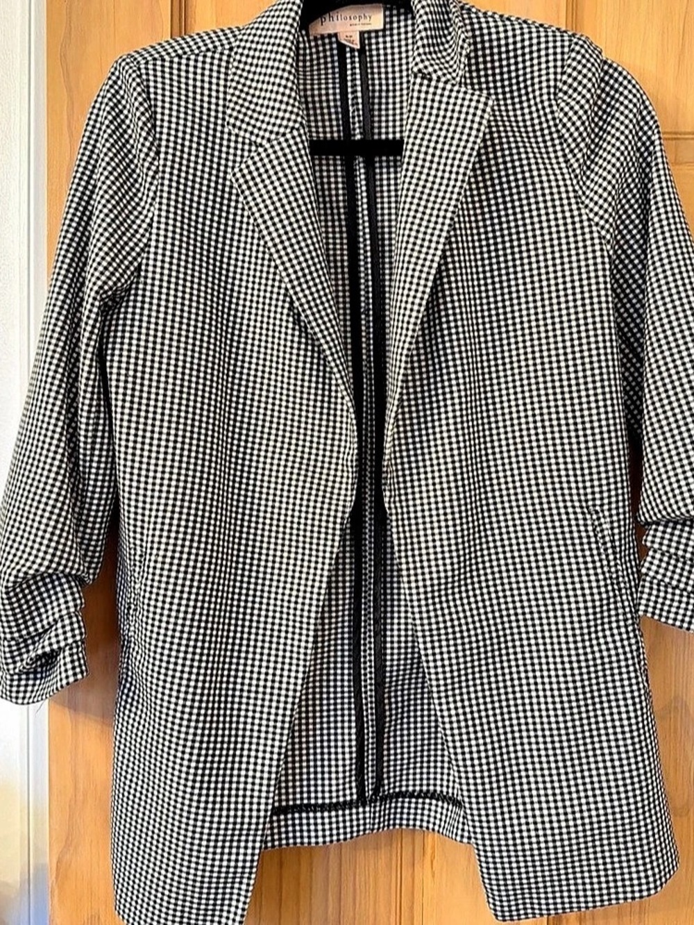 Liz Claiborne Women's Checkered Jacket